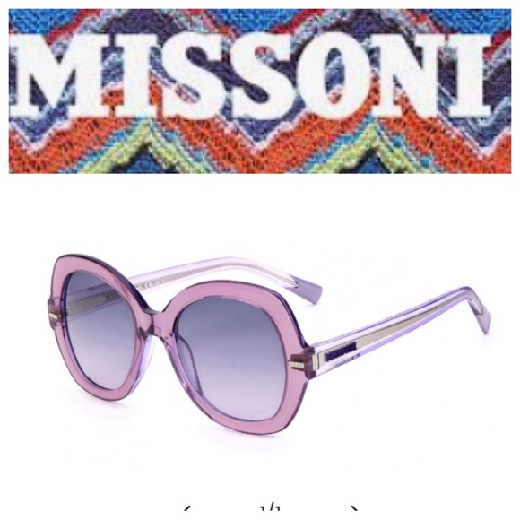 Missoni MIS0048/S ORYDG 52 Violet Lilac Women’s Sunglasses NWT - Picture 1 of 14